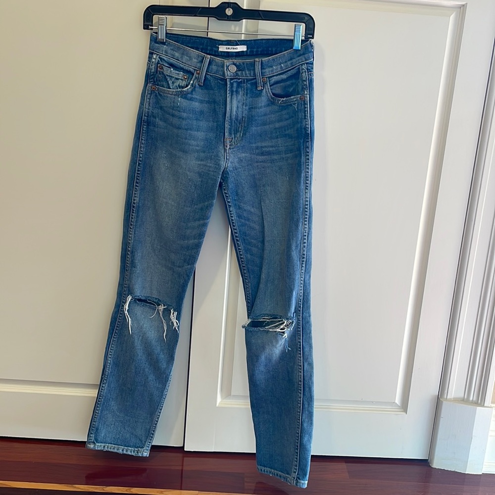 GRLDRND Straight Leg Dark Wash Jeans